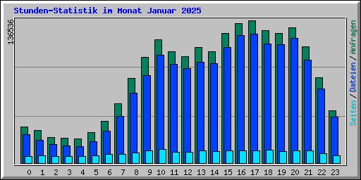 Stunden-Statistik im Monat Januar 2025